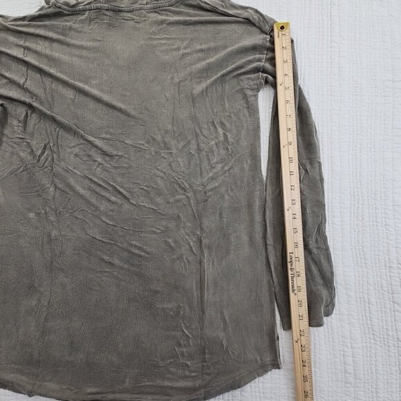 New Mono B Hoodie Women's Large Brown Long Sleeve Raw Grunge Street MSRP $68 - Picture 10 of 13